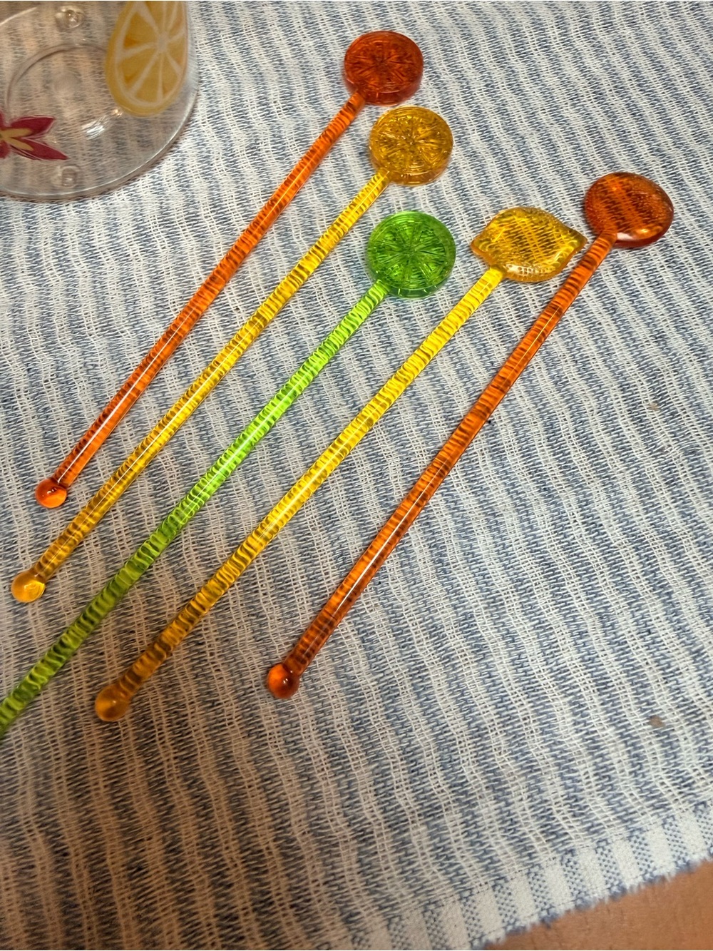 Vintage 2006 Starbucks Tazo Iced Fruit Tea Shaker 40oz with 5 Stir Sticks Retro - Picture 3 of 6